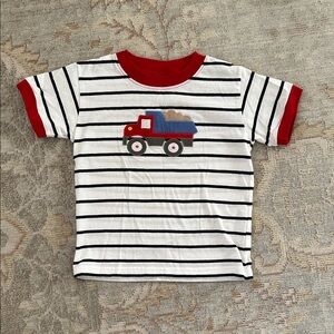 Luigi Kids Striped T-Shirt with Truck Design